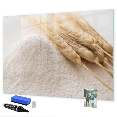 Decoratief glazen wandbord beschrijfbaar en magnetisch Magnetisch bord voor foto's en notities