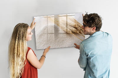 Decoratief glazen wandbord beschrijfbaar en magnetisch Magnetisch bord voor foto's en notities