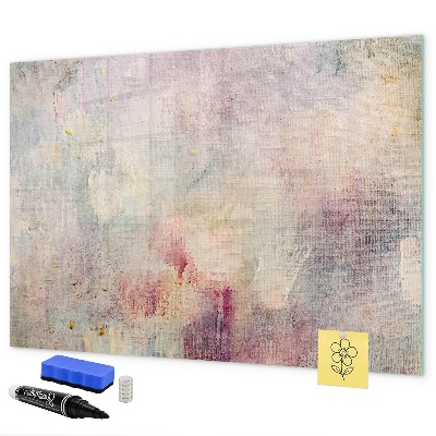 Memobord van glas met print inclusief neodymium magneten Een creatieve ruimte voor het presenteren van foto's