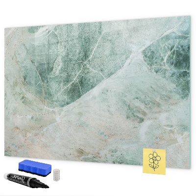 Decoratief glazen wandbord beschrijfbaar en magnetisch Modern prikbord voor notities en foto's