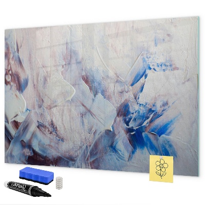 Decoratief glazen wandbord beschrijfbaar en magnetisch Creatief fotopresentatiebord