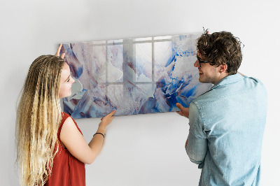 Decoratief glazen wandbord beschrijfbaar en magnetisch Creatief fotopresentatiebord