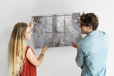 Memobord van glas met print inclusief neodymium magneten Bord voor foto's en notities