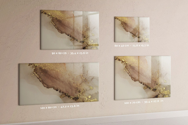 Decoratief glazen wandbord beschrijfbaar en magnetisch Modern prikbord voor foto's en notities