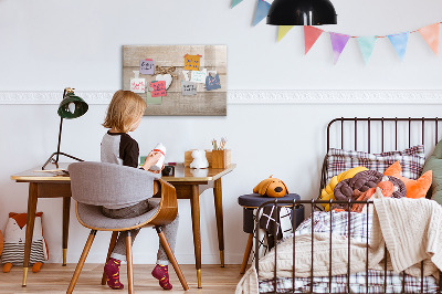 Decoratief glazen wandbord beschrijfbaar en magnetisch Liefde in foto's en herinneringen