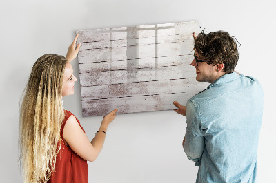Memobord van glas met print inclusief neodymium magneten Bord voor foto's en notities