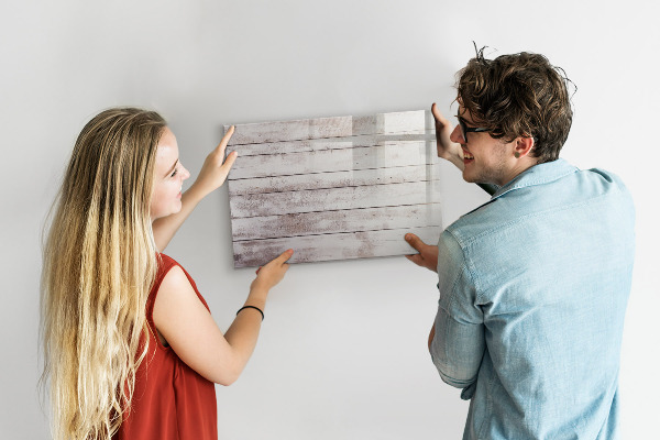 Memobord van glas met print inclusief neodymium magneten Bord voor foto's en notities