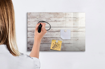 Memobord van glas met print inclusief neodymium magneten Bord voor foto's en notities