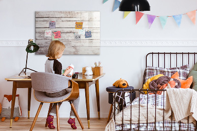 Memobord van glas met print inclusief neodymium magneten Bord voor foto's en notities