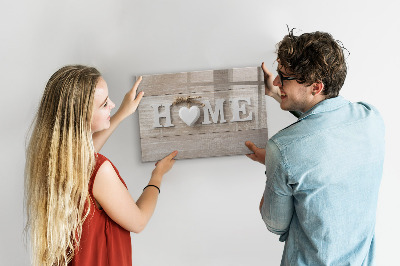Decoratief glazen wandbord beschrijfbaar en magnetisch Wanddecoratie met ruimte voor foto's
