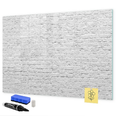 Memobord van glas met print inclusief neodymium magneten Een stijlvol bord voor notities en foto's