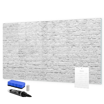 Memobord van glas met print inclusief neodymium magneten Een stijlvol bord voor notities en foto's