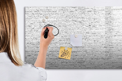 Memobord van glas met print inclusief neodymium magneten Een stijlvol bord voor notities en foto's