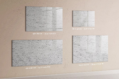 Memobord van glas met print inclusief neodymium magneten Een stijlvol bord voor notities en foto's