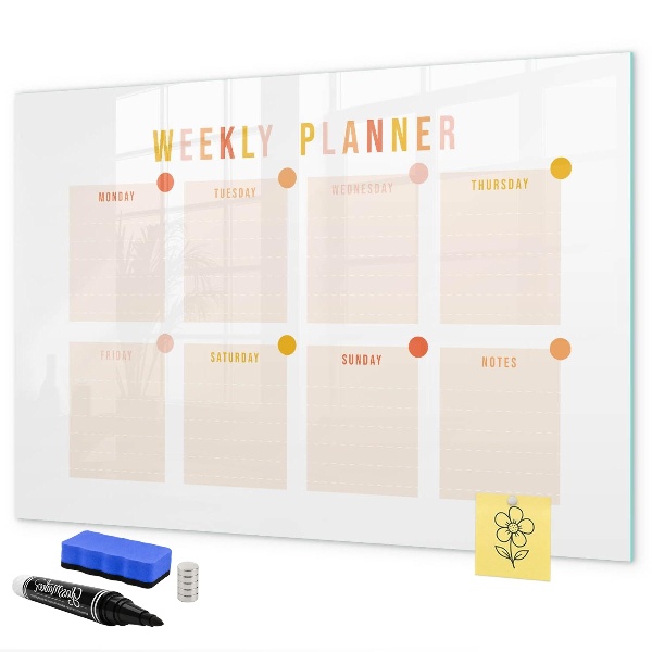 Weekplanner met ruimte voor foto's