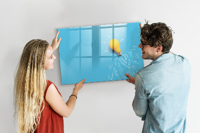 Memobord van glas met print inclusief neodymium magneten Een kleurrijk bord voor het presenteren van foto's