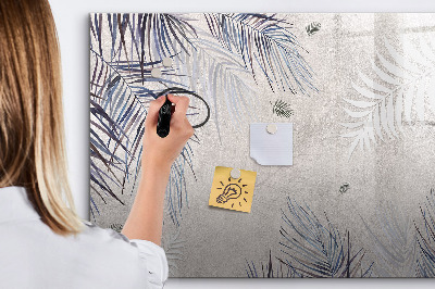 Memobord van glas met print inclusief neodymium magneten Een stijlvol bord voor notities en foto's