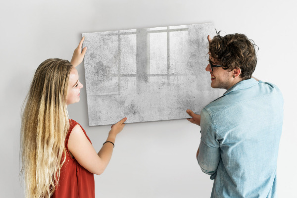 Memobord van glas met print inclusief neodymium magneten Een knusse plek voor herinneringen en aantekeningen.