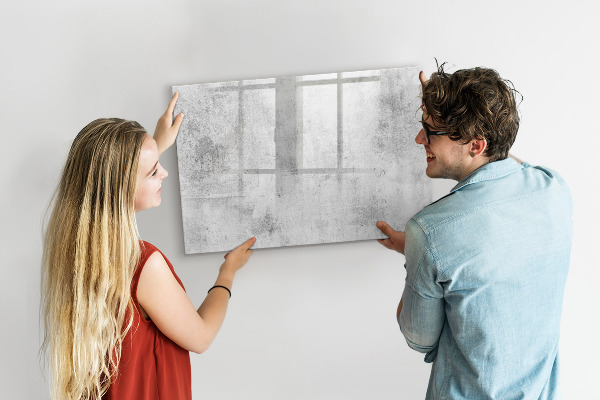 Memobord van glas met print inclusief neodymium magneten Een knusse plek voor herinneringen en aantekeningen.
