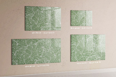 Memobord van glas met print inclusief neodymium magneten Stijlvol fotoprikbord