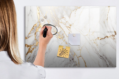 Decoratief glazen wandbord beschrijfbaar en magnetisch Stijlvol bord voor foto's en notities