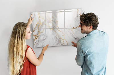Decoratief glazen wandbord beschrijfbaar en magnetisch Stijlvol bord voor foto's en notities