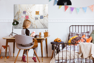 Decoratief glazen wandbord beschrijfbaar en magnetisch Stijlvol bord voor foto's en notities