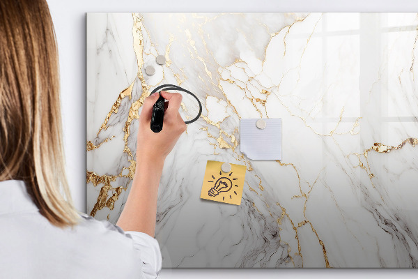 Decoratief glazen wandbord beschrijfbaar en magnetisch Stijlvol bord voor foto's en notities