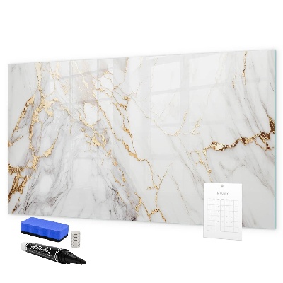 Decoratief glazen wandbord beschrijfbaar en magnetisch Stijlvol bord voor foto's en notities