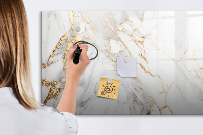 Decoratief glazen wandbord beschrijfbaar en magnetisch Stijlvol bord voor foto's en notities