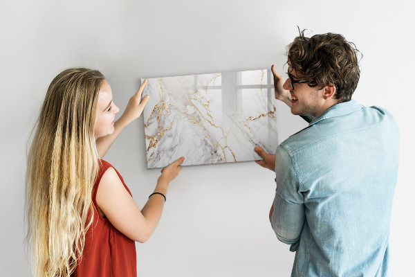 Decoratief glazen wandbord beschrijfbaar en magnetisch Stijlvol bord voor foto's en notities