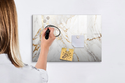 Decoratief glazen wandbord beschrijfbaar en magnetisch Stijlvol bord voor foto's en notities