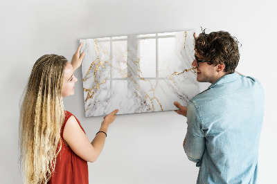 Decoratief glazen wandbord beschrijfbaar en magnetisch Stijlvol bord voor foto's en notities