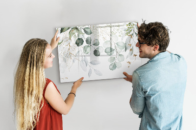 Memobord van glas met print inclusief neodymium magneten Stijlvol bord voor foto's en notities