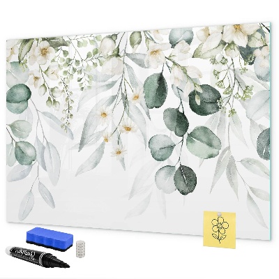Memobord van glas met print inclusief neodymium magneten Een stijlvol bord om herinneringen op te presenteren.