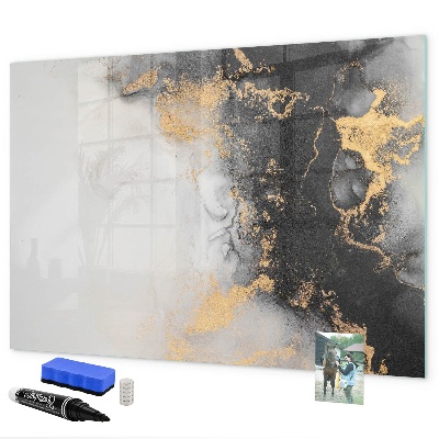 Memobord van glas met print inclusief neodymium magneten Een stijlvol bord voor notities en foto's