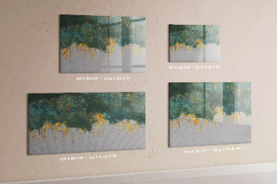Decoratief glazen wandbord beschrijfbaar en magnetisch Creatief fotopresentatiebord
