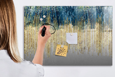 Memobord van glas met print inclusief neodymium magneten Kleurrijk paneel voor het presenteren van foto's