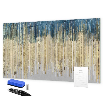 Memobord van glas met print inclusief neodymium magneten Kleurrijk paneel voor het presenteren van foto's