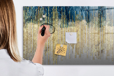 Memobord van glas met print inclusief neodymium magneten Kleurrijk paneel voor het presenteren van foto's