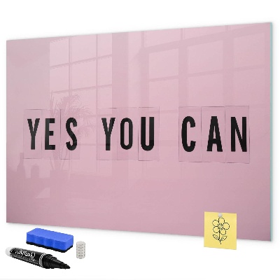Decoratief glazen wandbord beschrijfbaar en magnetisch Een inspirerende ruimte voor zelfexpressie.
