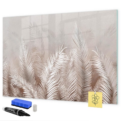 Memobord van glas met print inclusief neodymium magneten Stijlvol bord voor foto's en notities