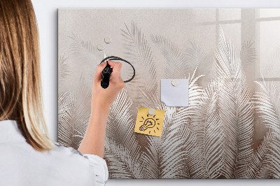 Memobord van glas met print inclusief neodymium magneten Stijlvol bord voor foto's en notities