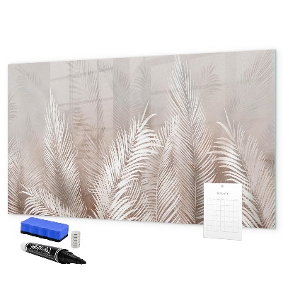 Memobord van glas met print inclusief neodymium magneten Stijlvol bord voor foto's en notities
