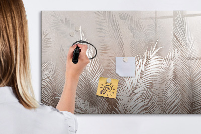 Memobord van glas met print inclusief neodymium magneten Stijlvol bord voor foto's en notities