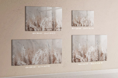 Memobord van glas met print inclusief neodymium magneten Stijlvol bord voor foto's en notities