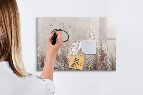 Memobord van glas met print inclusief neodymium magneten Stijlvol bord voor foto's en notities