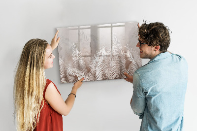Memobord van glas met print inclusief neodymium magneten Stijlvol bord voor foto's en notities