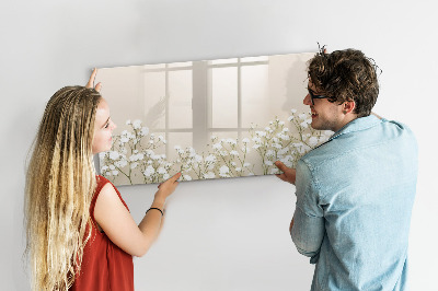 Memobord van glas met print inclusief neodymium magneten Een stijlvol bord voor notities en foto's