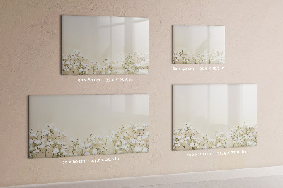 Memobord van glas met print inclusief neodymium magneten Een stijlvol bord voor notities en foto's